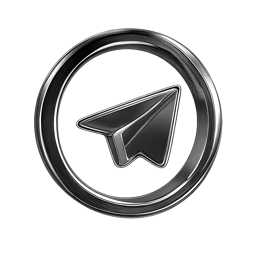 Telegram 3D Metalico Large